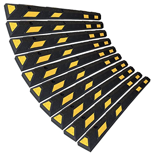 Rubber Parking Curb (2. Black/Yellow Pack of 10)
