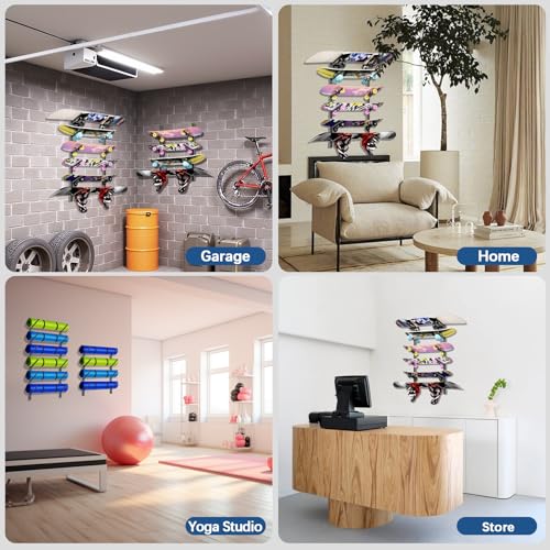 Skateboard Rack Wall Mount (black)