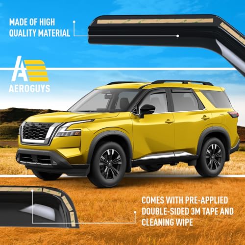 Extra Durable Window Deflectors in (For Nissan Pathfinder 22-26)