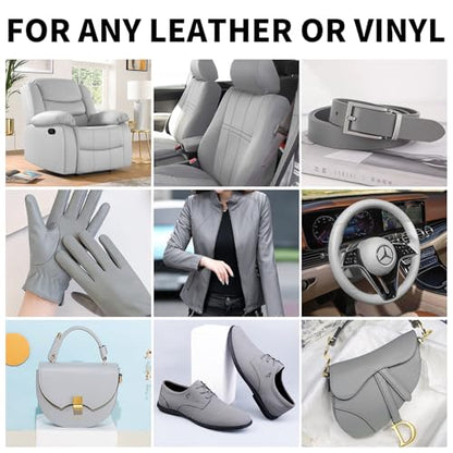 8.5oz Leather Recoloring Balm with 100ml Mink Oil (Gray / Leather Recoloring Balm+Mink Oil)