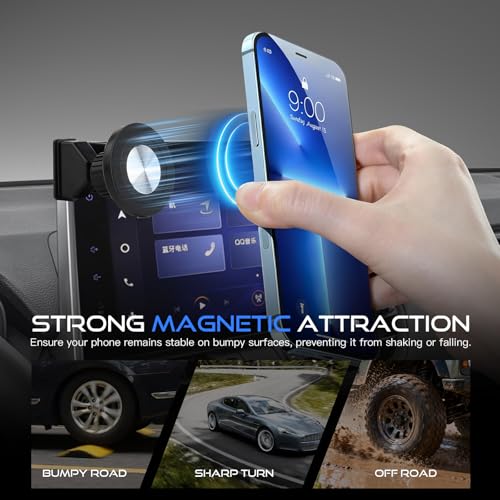 Magnetic Car Phone Holder for 2019 (Auto-Look+Magnetic / Toyota RAV4 2019-2025(7/8-In))