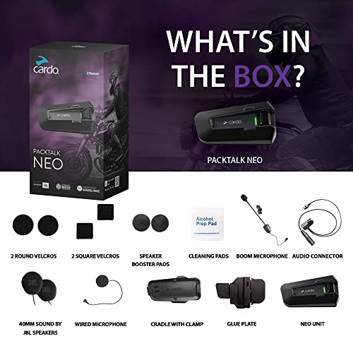 Packtalk Neo Motorcycle Helmet Communication Intercom System (NEO / Single Pack)