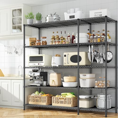 70.8H Wire Shelving Rack (13.78"D x 52.36"W x 70.8"H)