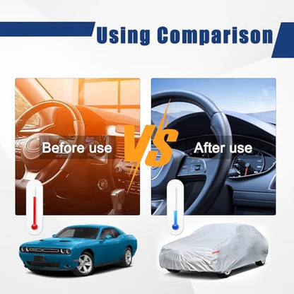 6 Layers Waterproof Car Cover for Dodge Challenger 2008 (LM-Silver / 22. Custom Fit Dodge Challenger)
