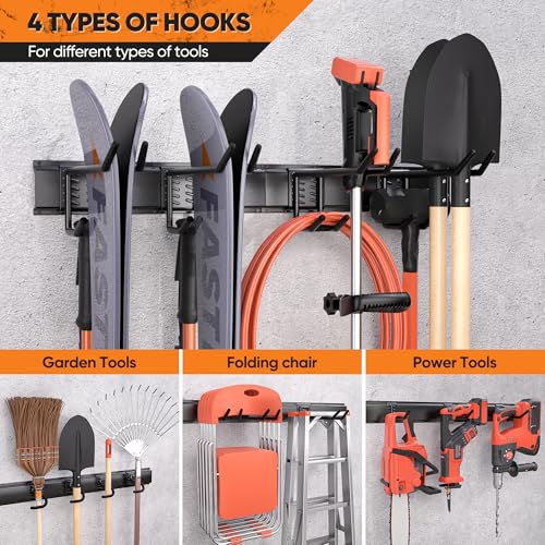 Garden Tool Organizer Wall Mount (48")