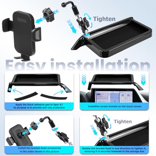 Car Phone Holder Fit for Toyota Highlander 2020 (For Toyota Highlander 2020-2025 8inch)