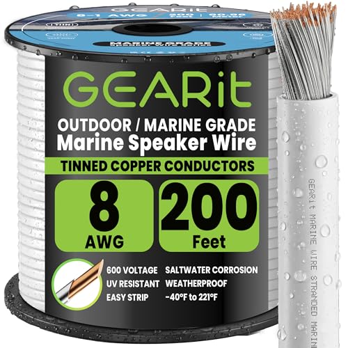 8 Gauge Marine Wire (8 AWG / 200 Feet / 1 Conductor)