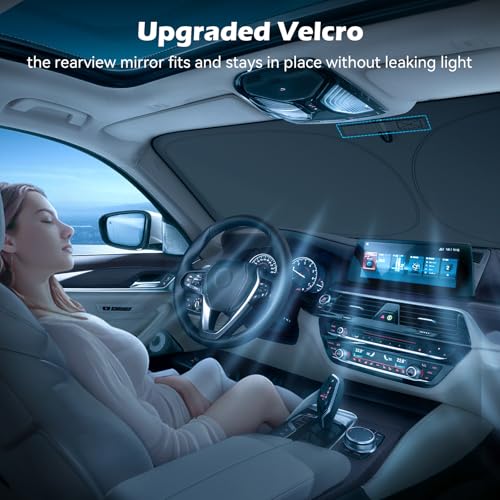Car Windshield Sun Shade (Universal L (57" × 31"))