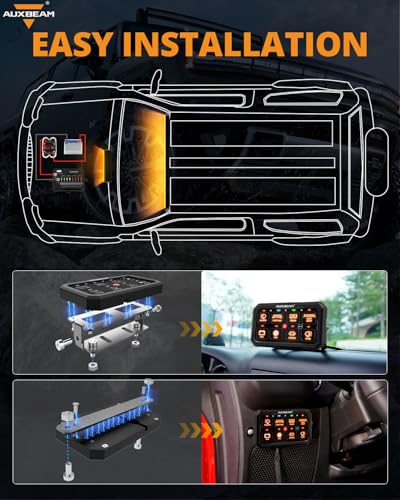 8 Gang Switch Panel RA80XL 5In Large Easy Control of Add‑On Devices (RA80 XL RGB Switch Panel)