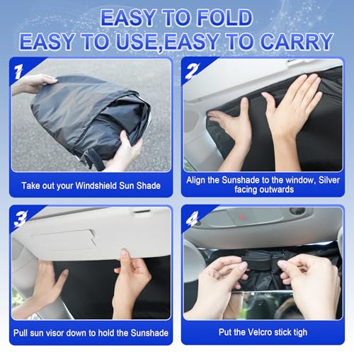 Car Windshield Sun Shade (Tesla Model Y)