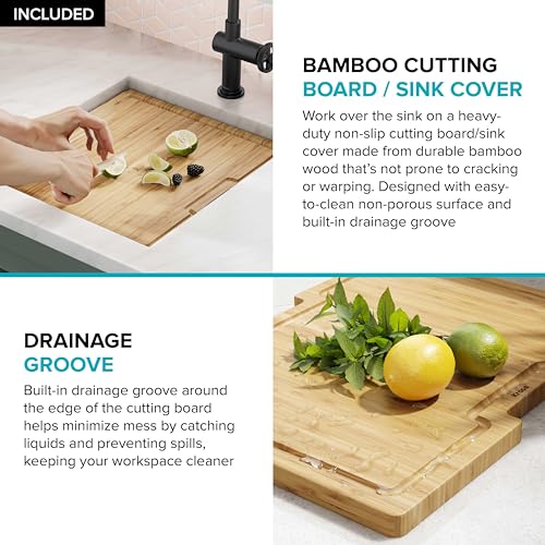 Stainless Steel 17 in 16 Gauge Undermount Bar Sink KWU111 (Stainless Steel / 17 Inch / Sink)