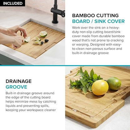 Stainless Steel 17 in 16 Gauge Undermount Bar Sink KWU111 (Stainless Steel / 17 Inch / Sink)