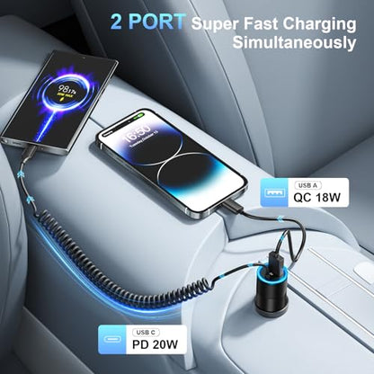 3 Pack USB C Car Charger (Black / 3-Pack)