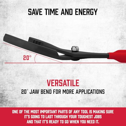 12" Adjustable Oil Filter Pliers (Red)