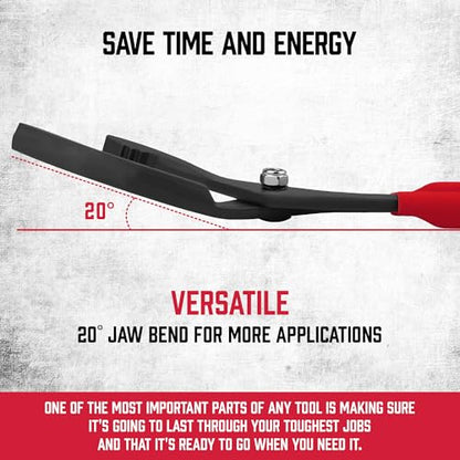 12" Adjustable Oil Filter Pliers (Red)