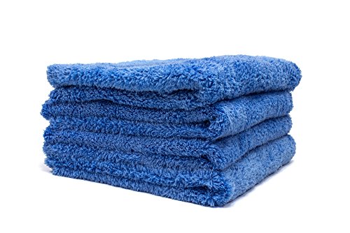 Korean Plush Premium Edgeless Microfiber Detailing Towels (Blue)