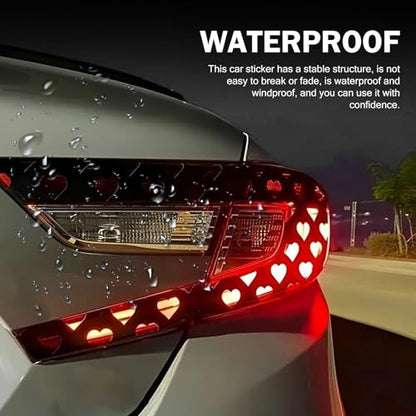 Car Rear Tail Light Lamp Stickers (Pink)
