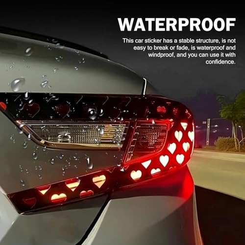 Car Rear Tail Light Lamp Stickers (Black)