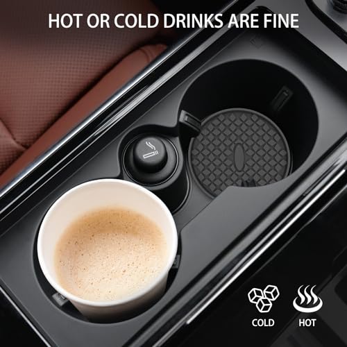 Car Cup Coasters [4 Pack] Silicone Car Coasters (4 Pack-black)