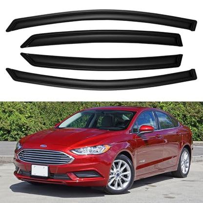 Window Visors Rain Guards for 2013 (2013-2020 Ford Fusion)