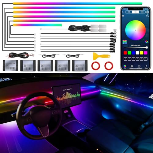 Dreamcolor Acrylic Interior Car LED Strip Light with Wireless APP (Dreamcolor 18 in 1)