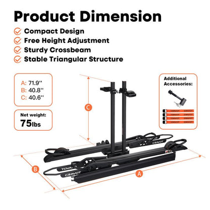 CyberRack E2 Ebike Rack (E2-25-200lbs)
