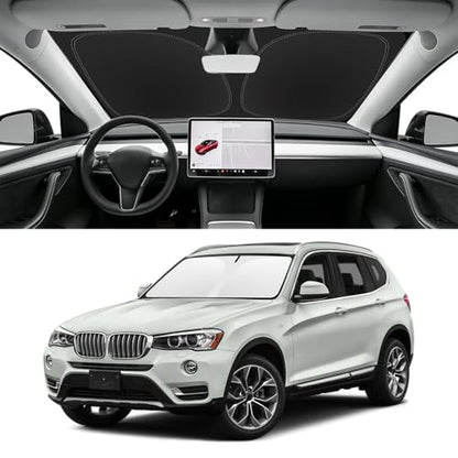 Custom Fit Windshield Sun Shade for BMW X3 2011 (for 2011-2017 BMW X3)