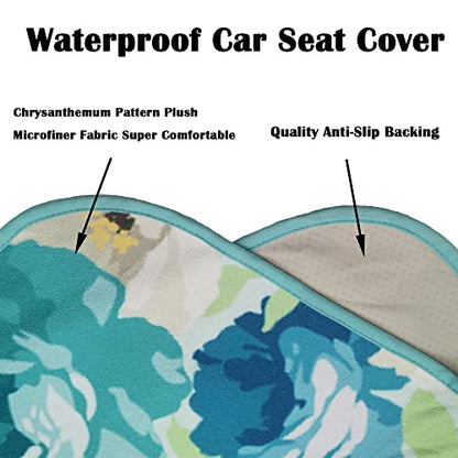 Car Seat Cover Protector Front Seats (1Pcs Front Seat Towel / Chrysanthemum)
