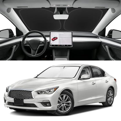 Custom Fit Windshield Sun Shade for Infiniti Q50 2014 (for 2014-2024 Infiniti Q50)