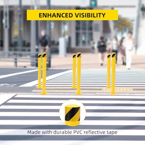 4 Pack Heavy Duty Safety Bollards (48 inch)