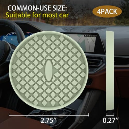 Car Cup Coasters [4 Pack] Silicone Car Coasters (4pack-desert Sage)