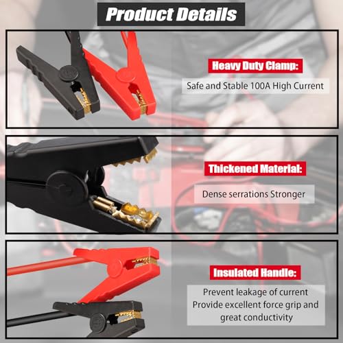 Car Jump Starter Adapter for Milwaukee M18 18V Batteries (JUMP for Milwaukee M18)