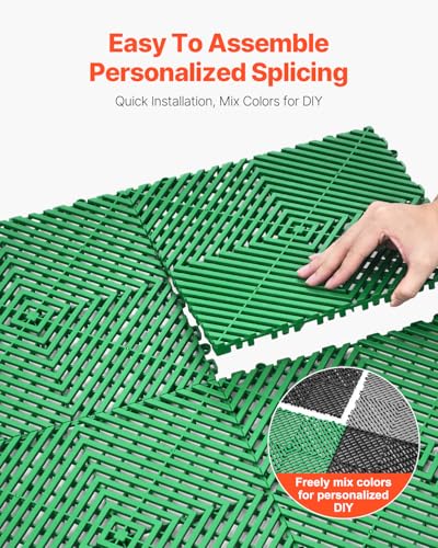 Interlocking Drainage Mat (Green / 12 x 12 inch)