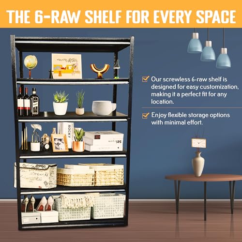 5 Tier Garage Shelf (48" W X 20" D X 78" H 6-Tier)