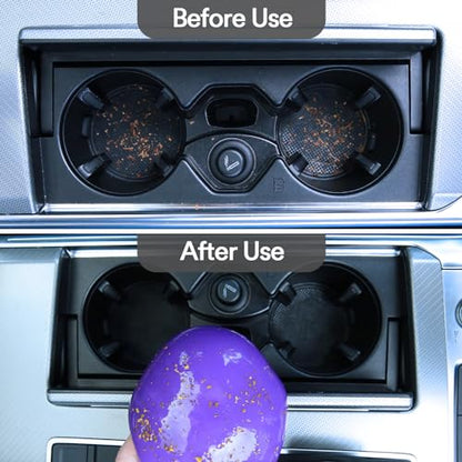 Car Cleaning Gel Clean Putty Car Interior Cleaner Detailing Kit (Purple)