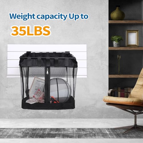 4Pcs Mesh Slatwall Baskets with Zipper (B)