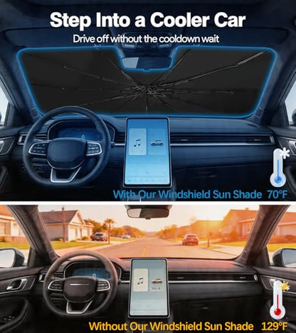 Umbrella Sunshade for Car Windshield