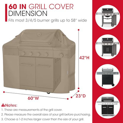 60 Inch Grill Cover Heavy Duty Waterproof (60 Inch)