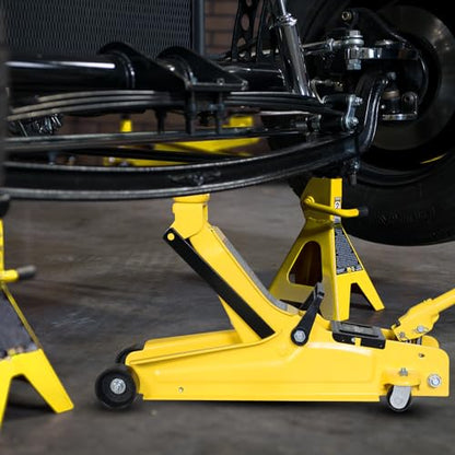 2.5 Ton Trolley Jack Hydraulic Low Profile Floor Jack for Cars Lift with Single Piston Lift Pump (Steel / 2.5T low profile single pump)