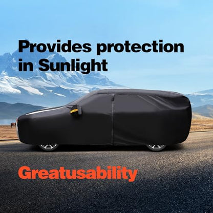 Large SUV Car Cover for Chevrolet Tahoe 100% Waterproof All Weather (Custom fit Chevrolet Tahoe / SUV car cover)