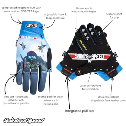 Mach II Dirt Bike Gloves (Large)