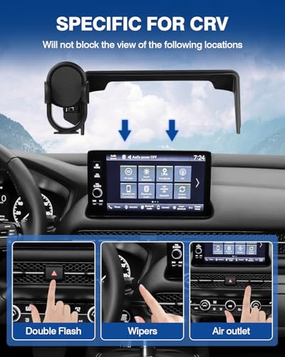 Custom Fit for Car Phone Holder Honda Pilot 2023 (Auto-Look / Honda Pilot 2023-2026(7/9-In))