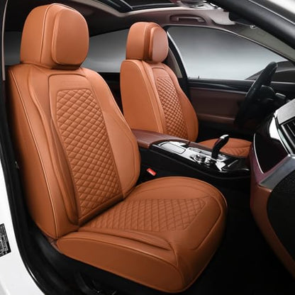 Car Seat Covers Full Set (2 Pack / Brown)