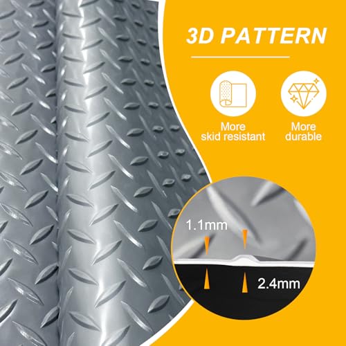 7.5x18 FT Garage Floor Mat (Grey / 7.5x18 FT)