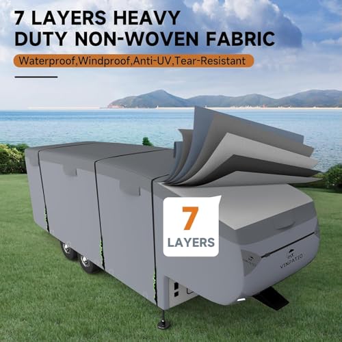5th Wheel RV Cover Fits 40' (5th Wheel Cover(Grey) / Fits 40-44FT)