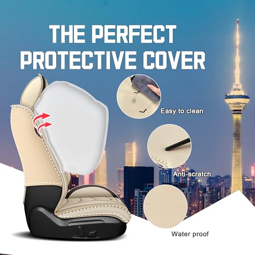 Car Seat Covers for Chrysler Pacifica 2004 (2 Pcs Front / Beige)