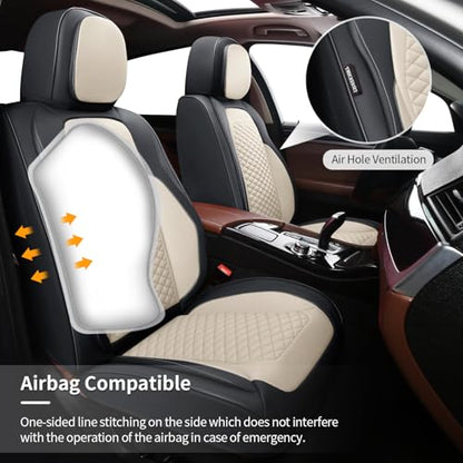 Car Seat Covers Full Set (2 PIECE / White)