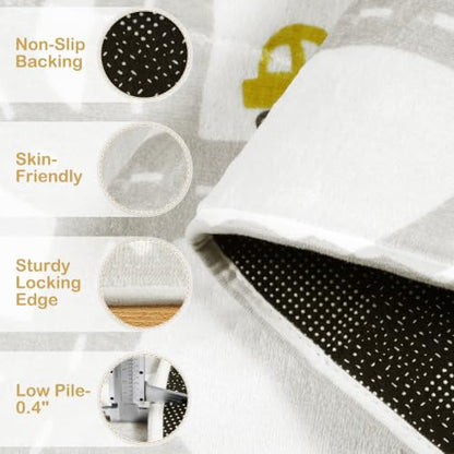 Car Rug Play Mat (Grey / 3'x5')