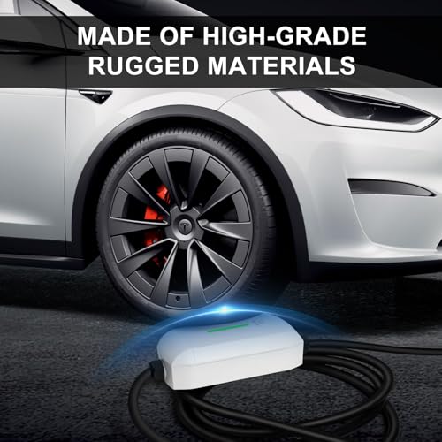 Best Volt Electric Vehicle Portable Charger for Tesla (White / Nema 5-15 120V/16A)