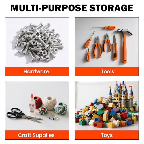 Wall Mounted Storage Bins (Orange)